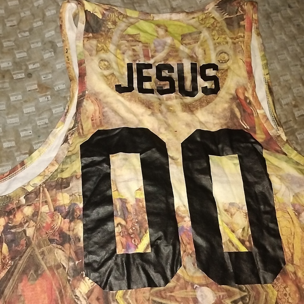 NWOT XL ELEVEN PARIS LES (ART)ISTS JESUS 00 Jersey